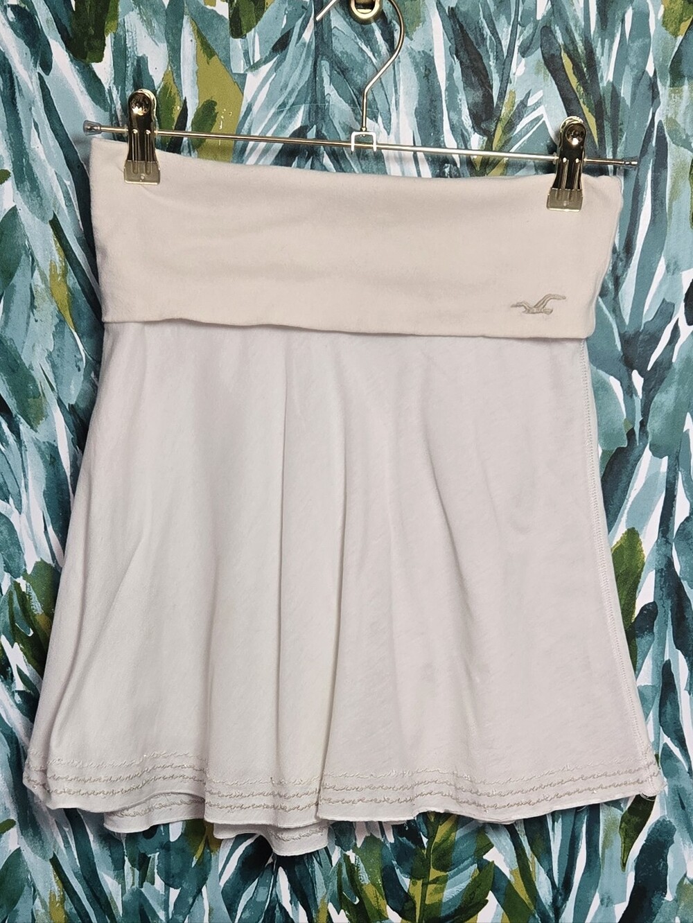 Hollister Comfort Cream Circle Skater Skirt